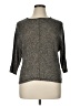 Apt. 9 Gray 3/4 Sleeve Top Size XL Petite - photo 1