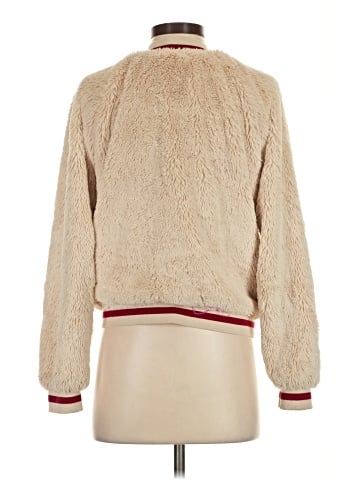 Lavender Brown Faux Fur Jacket (view 2)