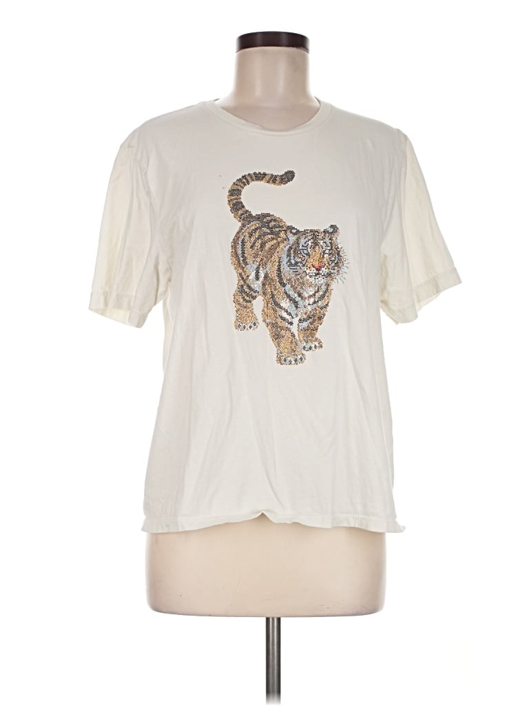 Pre-owned Le Superbe Short Sleeve T-shirt In Ivory