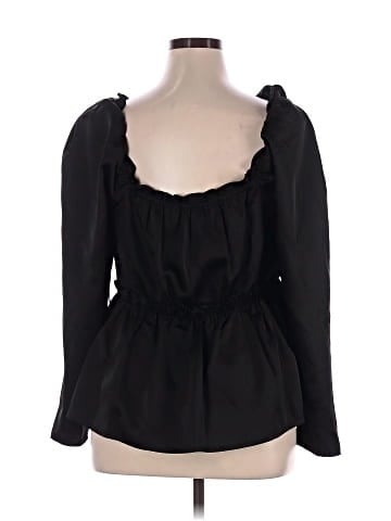 ELOQUII Long Sleeve Blouse (view 2)