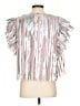 Anthropologie 100% Polyester Silver Sleeveless Blouse Size S - photo 2