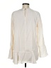 Mossimo 100% Polyester Ivory Long Sleeve Blouse Size M - photo 2
