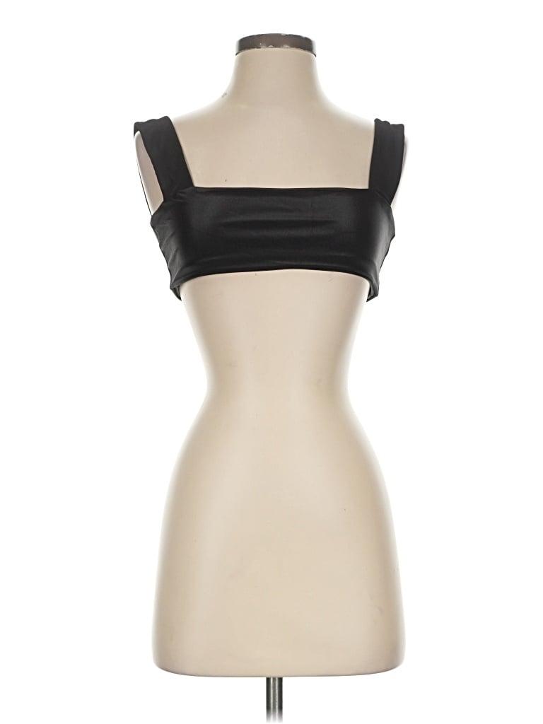 Pre-owned Weworewhat Tank Top Black Strapless Neckline Tops