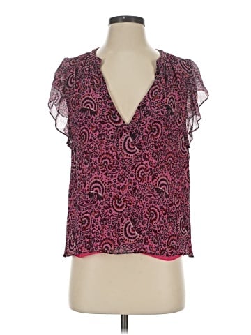 A.L.C. Short Sleeve Silk Top (view 1)