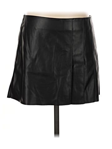 MNG Faux Leather Skirt (view 1)