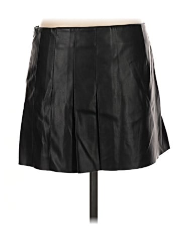 MNG Faux Leather Skirt (view 2)