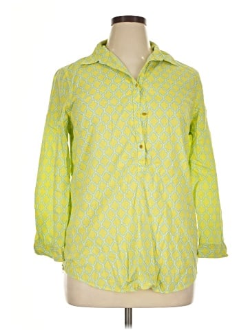 Lands' End 3/4 Sleeve Button-Down Shirt (view 1)