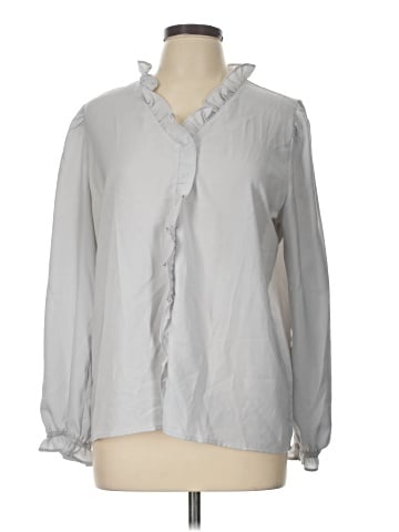 Ann Taylor Factory Long Sleeve Blouse (view 1)