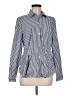 Rafaella Stripes Blue Long Sleeve Blouse Size M - photo 1