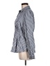Rafaella Stripes Blue Long Sleeve Blouse Size M - photo 5