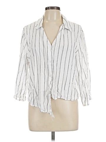 Ellen Tracy 3/4 Sleeve Button-Down Shirt (view 1)