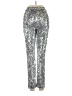 Milly Metallic Silver Casual Pants Size 0 - photo 2