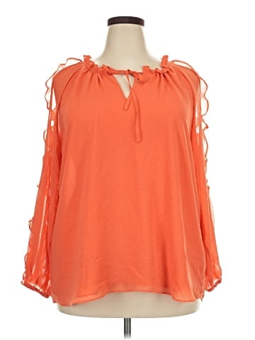 1.State 3/4 Sleeve Blouse (view 1)