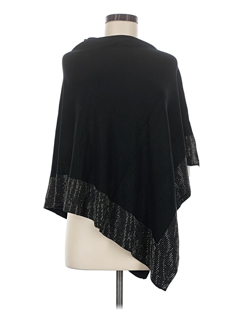 La Fiorentina Poncho In Black