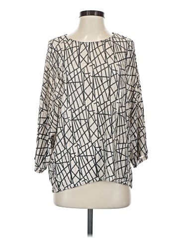 Zara W&B Collection 3/4 Sleeve Blouse (view 1)