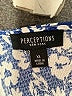 Perceptions Blue Casual Dress Size XL - photo 7
