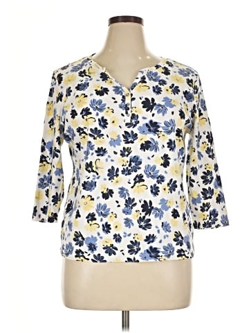 Karen Scott 3/4 Sleeve T-Shirt (view 1)