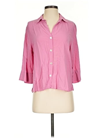 Divided by H&M 3/4 Sleeve Button-Down Shirt (view 1)