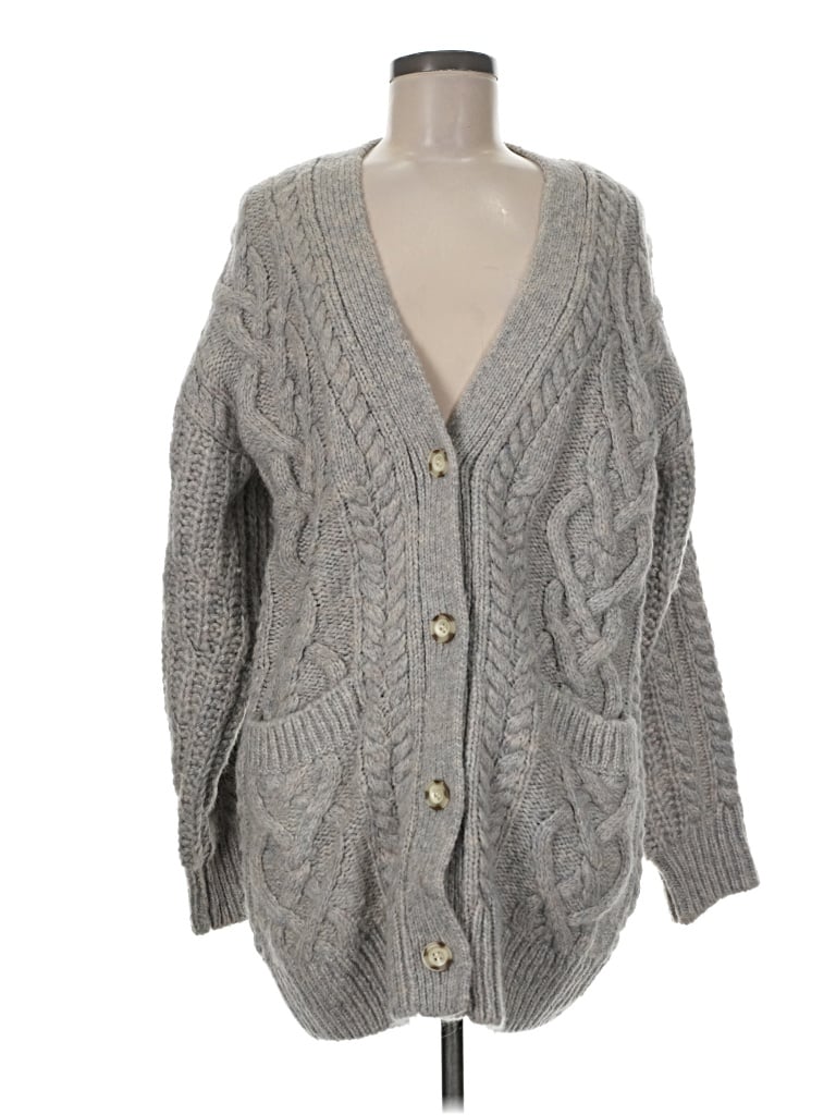 Pre-owned Astr Cardigan Sweater In Gray