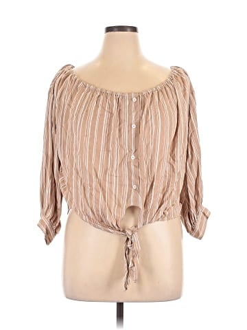 Lulus 3/4 Sleeve Blouse (view 1)