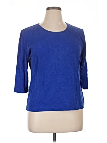 JM Collection 3/4 Sleeve Top (view 1)