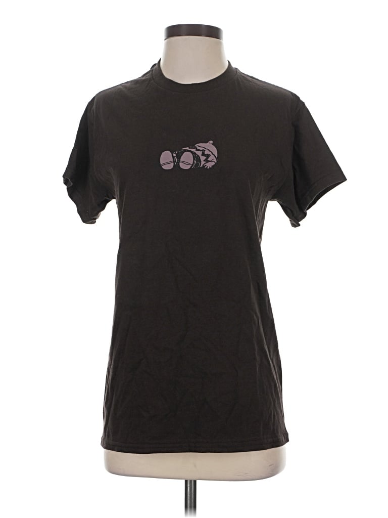 Pre-owned Peanuts Short Sleeve T-shirt In Black