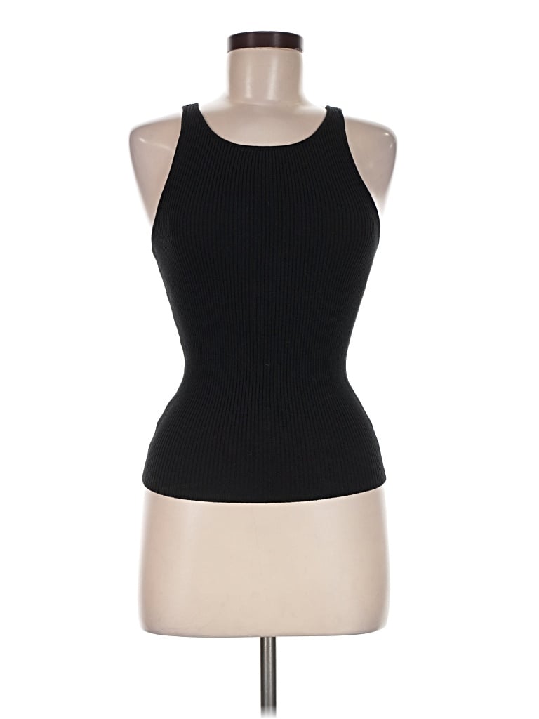 Pre-owned Staud Tank Top Black Halter Neckline Tops