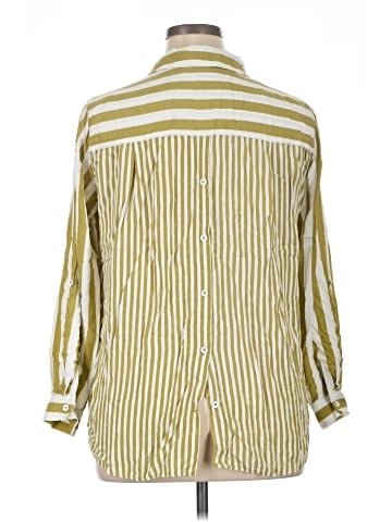 Jane and Delancey 3/4 Sleeve Button-Down Shirt (view 2)