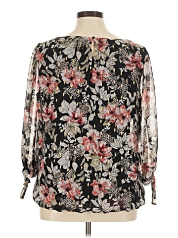 Roz & Ali 3/4 Sleeve Blouse (view 2)