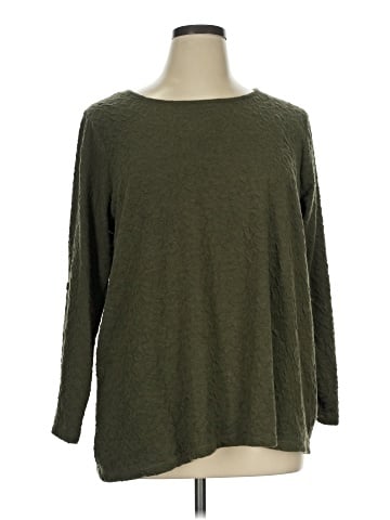 Rose + Olive 3/4 Sleeve Top (view 1)
