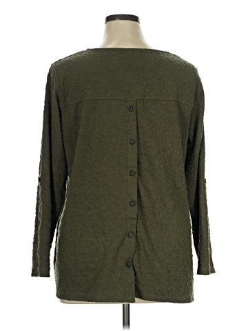 Rose + Olive 3/4 Sleeve Top (view 2)
