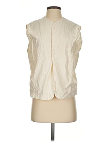 Massimo Dutti Sleeveless Button-Down Shirt (view 1)