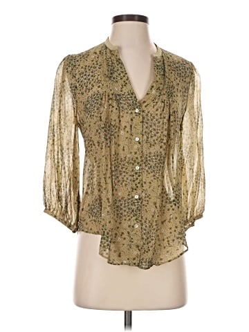 Fei 3/4 Sleeve Silk Top (view 1)