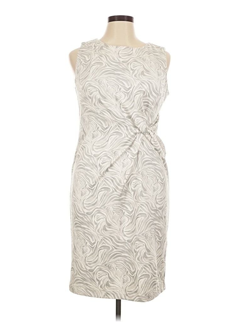 Pre-owned J. Mclaughlin Cocktail Dress In Gray