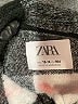 Zara Checkered-gingham Graphic Color Block White Gray Jacket Size 13 - 14 - photo 3