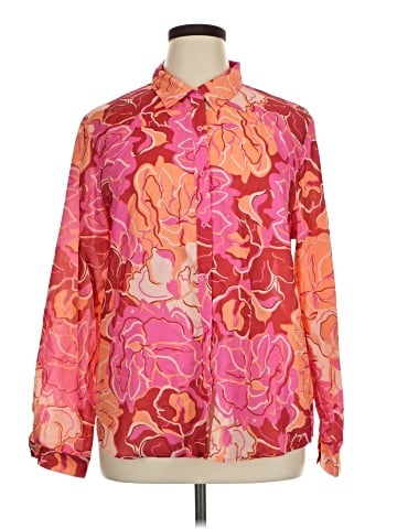 Allegra K Long Sleeve Blouse (view 1)