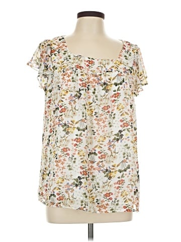 Allegra K Short Sleeve Blouse (view 1)