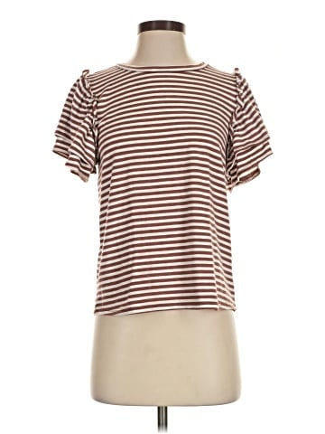 Green Envelope Short Sleeve Top (view 1)