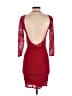 Moda International 100% Polyester Red Cocktail Dress Size XS - photo 2