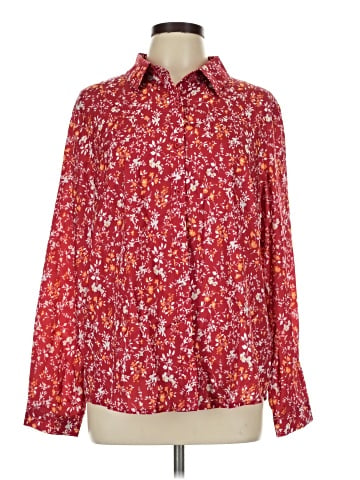 Allegra K Long Sleeve Blouse (view 1)