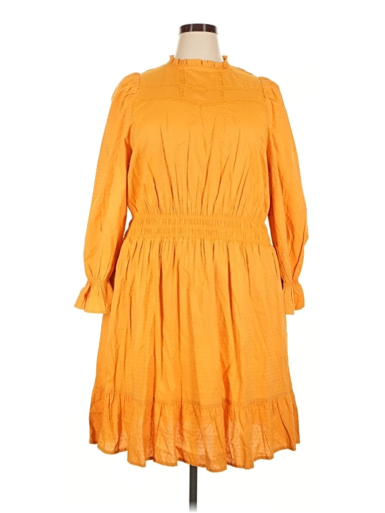 Universal Thread Casual Dress In Orange