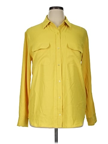 Equipment Long Sleeve Blouse (view 1)