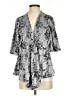Knox Rose 100% Polyester Silver 3/4 Sleeve Blouse Size XS - photo 1