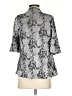 Knox Rose 100% Polyester Silver 3/4 Sleeve Blouse Size XS - photo 2