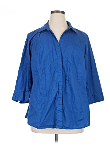 Riders by Lee 3/4 Sleeve Button-Down Shirt (view 1)