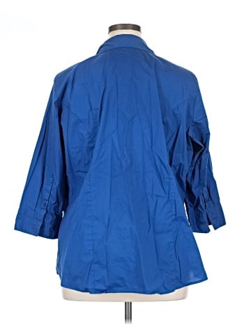 Riders by Lee 3/4 Sleeve Button-Down Shirt (view 2)