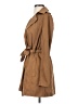 Zara Basic 100% Polyester Brown Trenchcoat Size XS - photo 5