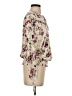 Allison Joy 100% Polyester Floral Ivory Long Sleeve Blouse Size S - photo 4