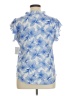 Morgan Taylor 100% Polyester Blue Short Sleeve Blouse Size XL - photo 2