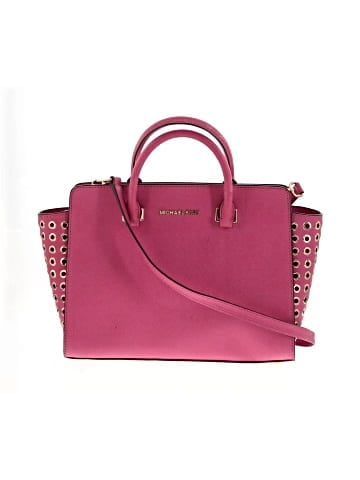 MICHAEL Michael Kors Leather Satchel (view 1)